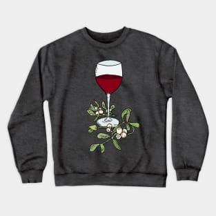 Mistletoe and wine Crewneck Sweatshirt